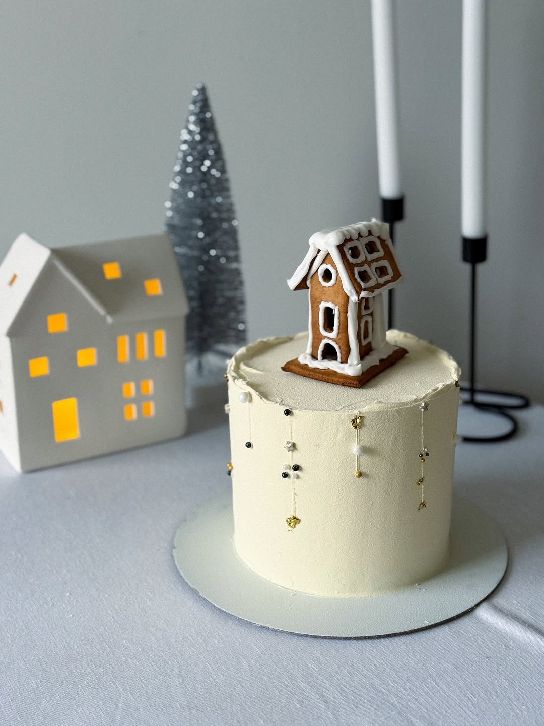 Napoleon cake with elegant plating