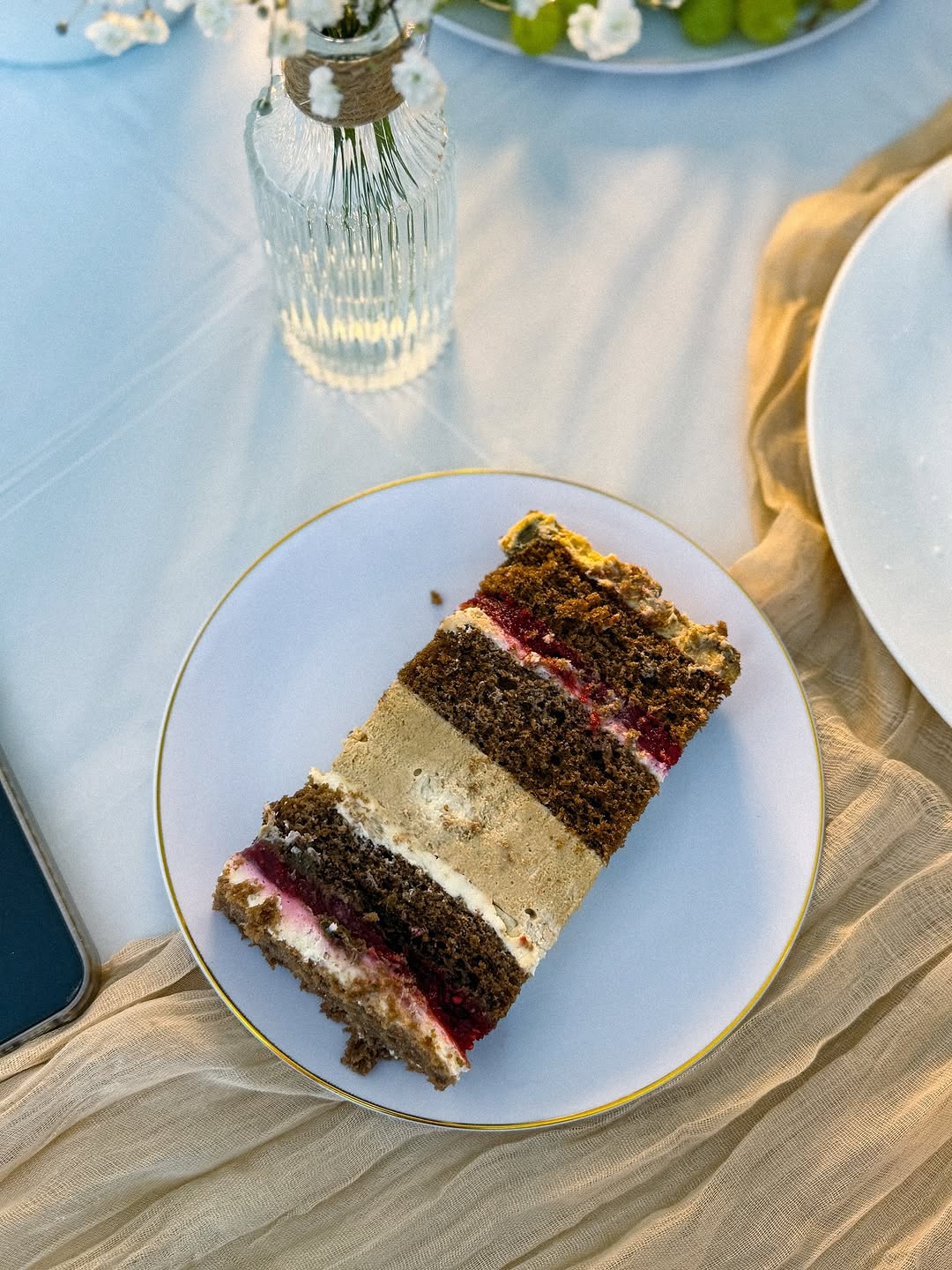 Custom birthday cake with flowers